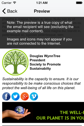 Email Signature Lite - náhled