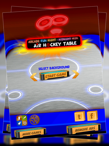 Arcade Fun Night : Midnight Neon Air Hockey Table - Freeのおすすめ画像1