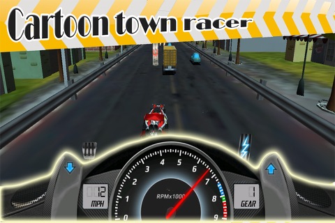 ` 3D Cartoon Town Racer Racing Simulator Free game screenshot 4