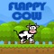 Lleva a la pequeña vaca Flappy haciéndola volar con el toque de tu dedo en la pantalla evitando tocar los obstáculos