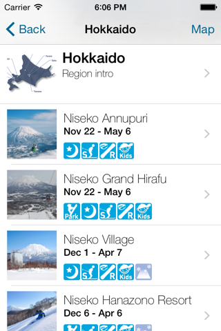 Japan Snow Guide screenshot 2