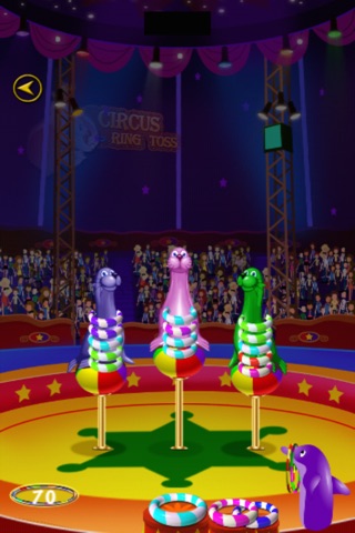 Amazing Rainbow Circus Ring Toss on Seals screenshot 4
