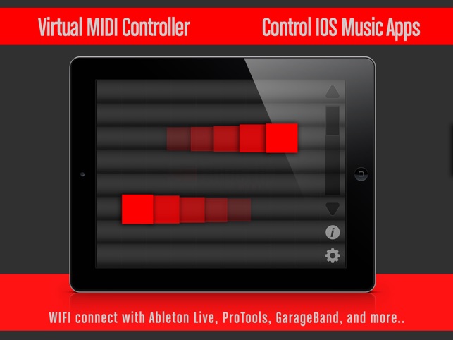 Fingertip MIDI HD - Virtual piano contro