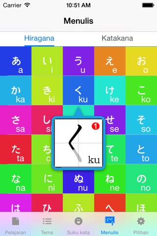 Belajar bahasa jepang pemula screenshot 2