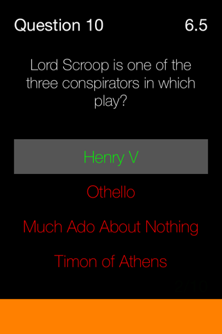 Against the Clock - Shakespearean Characters screenshot 3