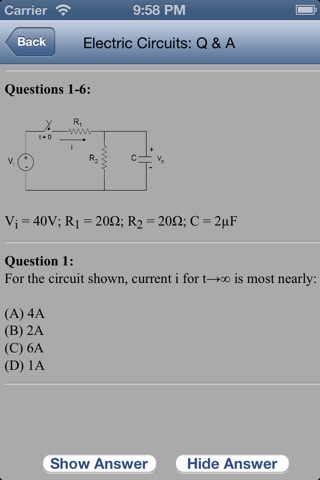 FE Electrical Engineering Exam Review Questions screenshot 3