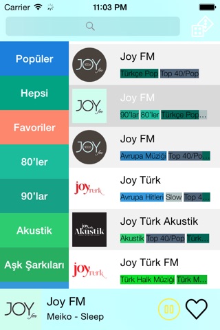 Radyo - Radyo Dinle - Müzik Dinle - En Popüler Türkçe Radyo Kanallarını Dilediğin Yerde Ücretsiz Dinle screenshot 3
