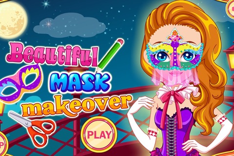 Beautiful mask makeover - Build your own mask and make a beautiful make up screenshot 2