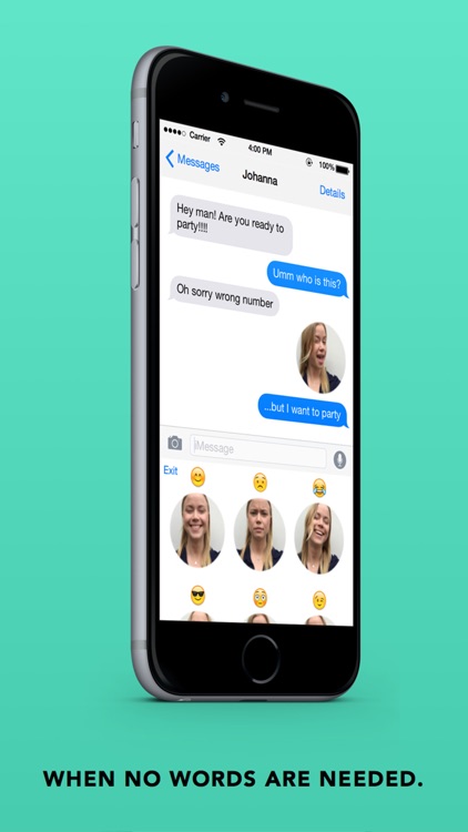 Emoji Face Keyboard — You as a GIF in iMessage