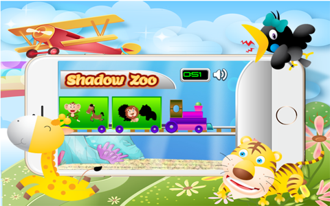 Animals Shadow Zoo Match screenshot 2