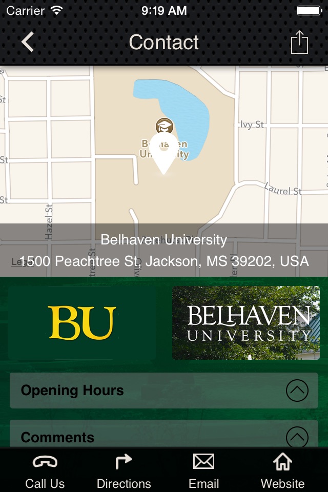 Belhaven University screenshot 2