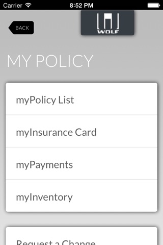 myInsurance - Wolf Agency screenshot 2