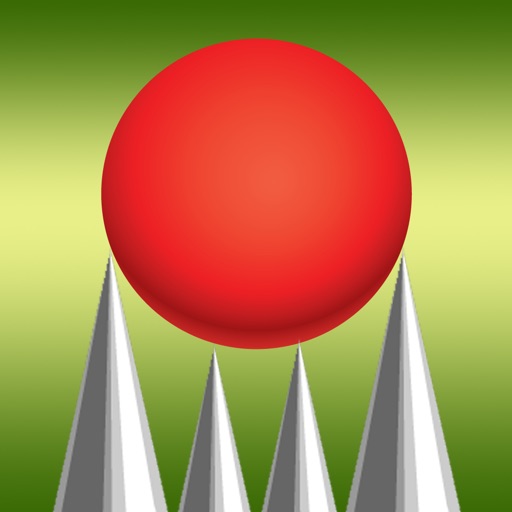 Red Bouncing Ball Pool Popper - Avoid The Spikes In This Easy Physics World iOS App