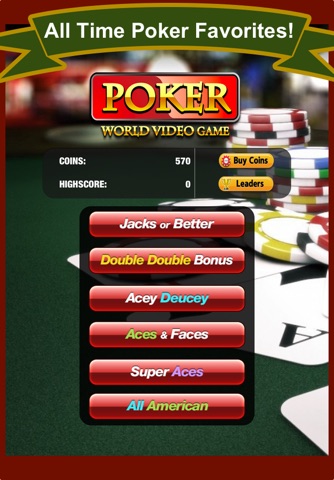 A Poker World Video Game (Not Texas Holdem) Casino Series Games screenshot 3