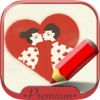 Crea tarjetas de amor con stickers y fotos - Premium