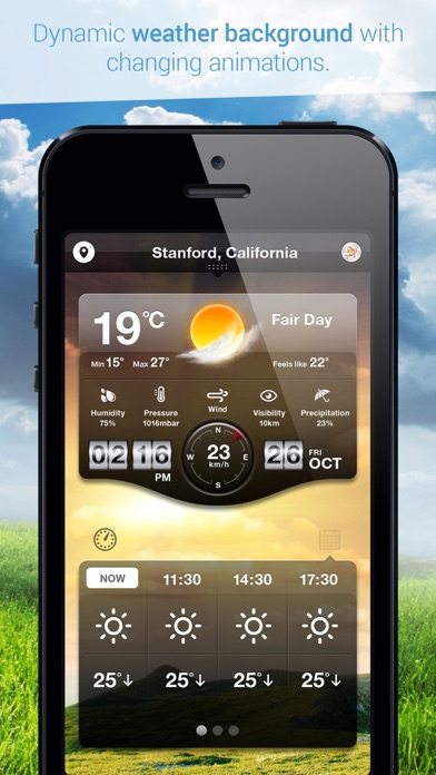 Weather Cast HD : Live World Weather Forecasts & Reports with World Clock for iPad & iPhone Screenshot 1