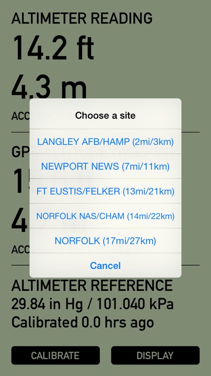 Pro Altimeter - Barometric Altimeter with Manual/GPS/METAR Calibration screenshot-3