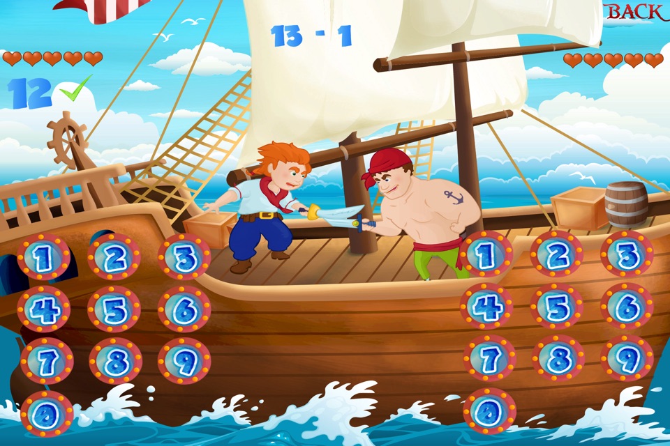 Pirate Sword Fight - Fun Educational Counting Game For Kids. screenshot 3