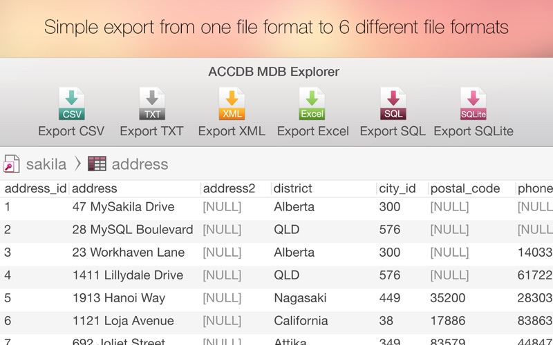 Export txt. Формат ACCDB. .ACCDB Тип файла. Файл с расширением MDB. Открыть файл ACCDB.