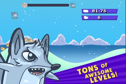 Tiny Arctic Fox - Free Endless Flying Game screenshot 3