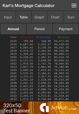 Karl's Mortgage Calculator screenshot 2