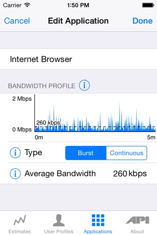 Bandwidth Estimator screenshot 3