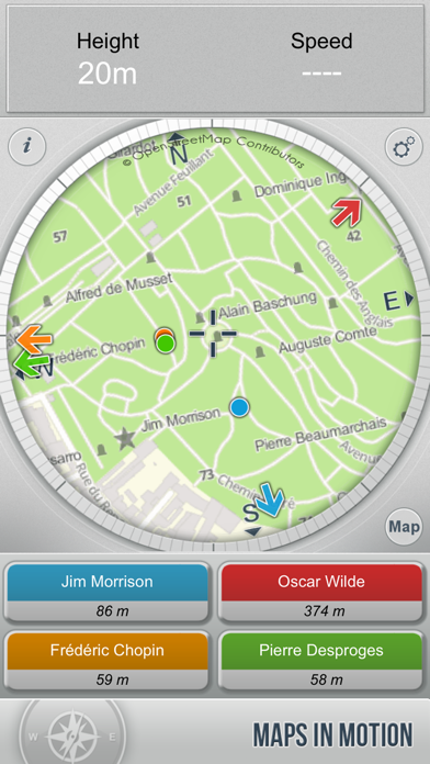 Père Lachaise Cemetery : Interactive Map Screenshot 1