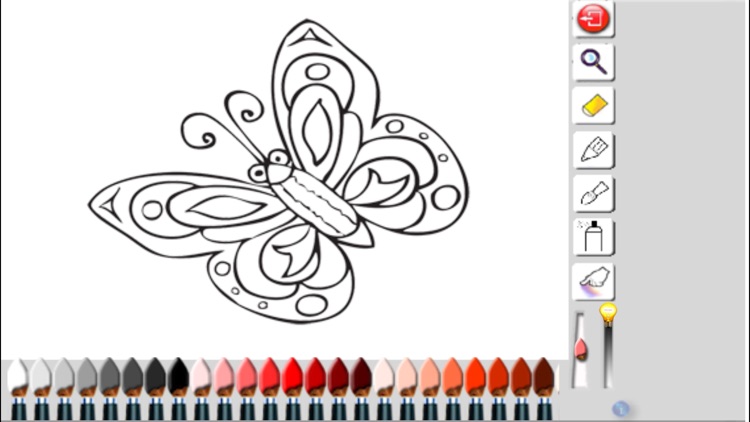 Coloring Book Butterflies screenshot-4