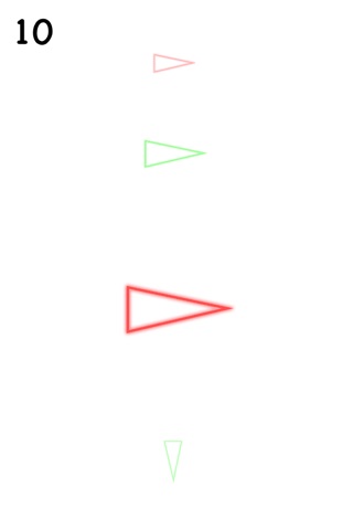 Triangles - Swipe Red & Green Neon Signs in Right Direction screenshot 4