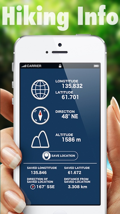 Hiking Info - GPS, Compass, Altitude, Distance