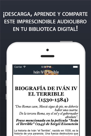 Biografía de Iván el Terrible screenshot 2