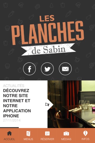 Les Planches de Sabin - Restaurant Paris screenshot 2