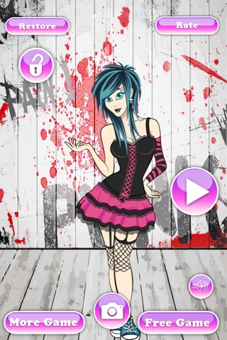Cool Punk Girl Dress Up - play best fashion dressing game screenshot 2
