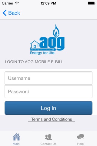 AOG E-Bill screenshot 2