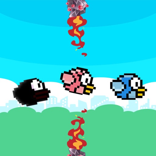 Flappy 3 Players Colorful iOS App