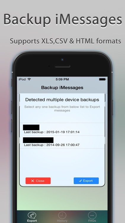 Backup SMS + Text Messages TextRecover SMS Export Pro