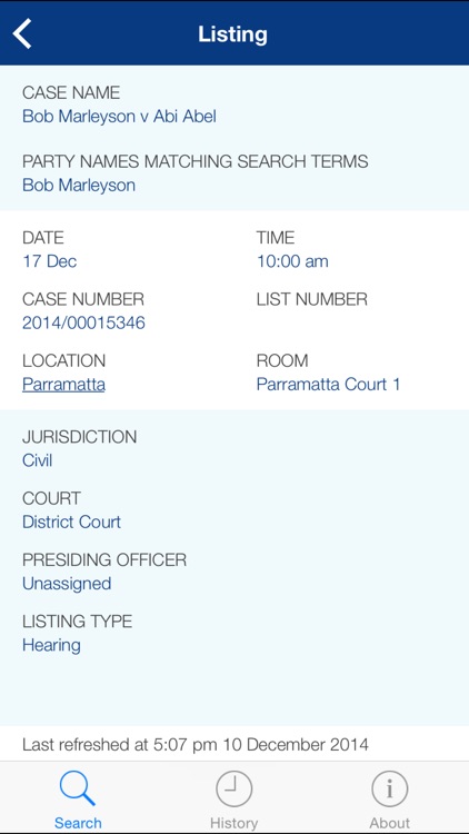 Search NSW Court Lists