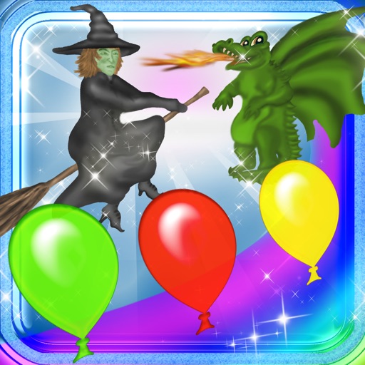123 Learn Colors Magical Kingdom - Jumping Balloons Learning Experience Colors Game icon