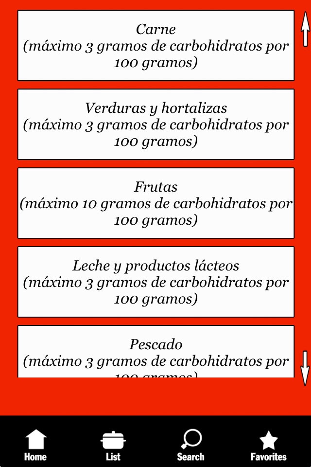 Dieta Low Carb - Lista: Alimentos con pocos carbohidratos screenshot 3