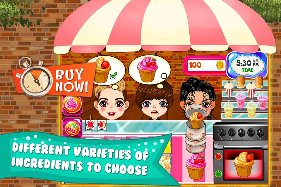 Cupcake Dessert Pastry Bakery Maker Dash - candy food cooking game! screenshot 2