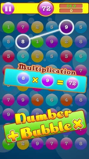 數學泡泡 - Addition & Multiplication Number Bubbles(圖2)-速報App