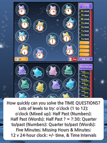 Maths Martians HD: Tell the Time screenshot 2