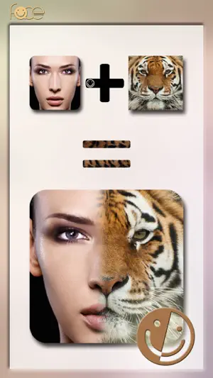 Imatge 2 InstaFace:face eyes blend morph with animal effect iphone