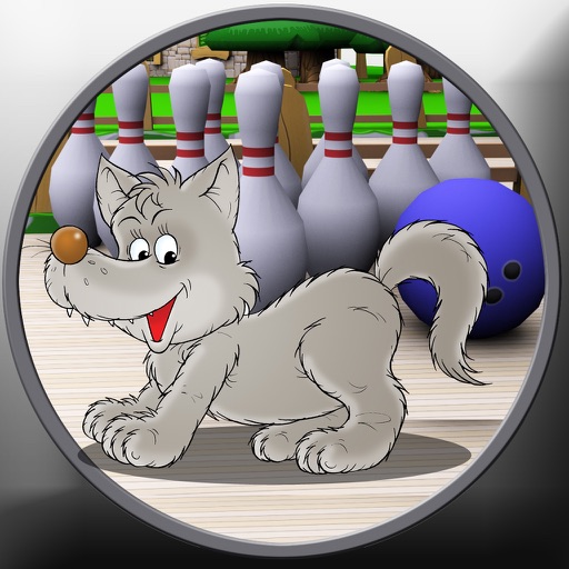 wolf bowling for kids - no ads icon