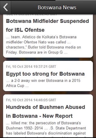 Botswana News screenshot 2