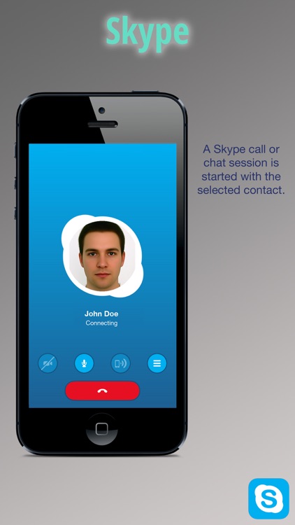 Sky Contacts - Start Skype calls and send Skype messages from your contacts screenshot-1