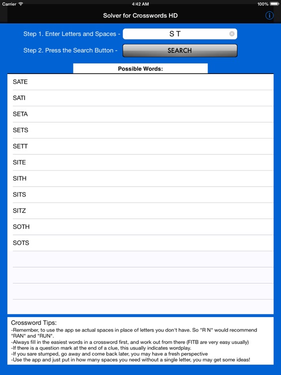 Solver for Crossword Puzzles HD screenshot-4