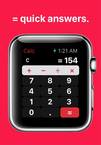 QuickCalc - A Basic Calculator for Simple Calculations on Apple Watch screenshot 3