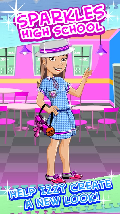 Izzy And Friends Girl Fashion Story- Sparkles High School Uniform Glam Dress Up Free Game