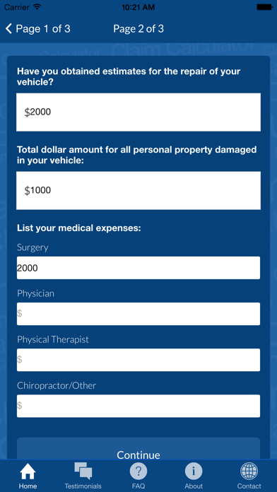 How to cancel & delete Accident Injury Claim Calculator from iphone & ipad 4